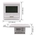 thumbnail image 4 of 220/230V 7-day LCD programmable electric floor heating thermostat digital LCD controller panel 16A for floor, 4 of 8