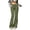 Green, variant on ZIXKCGDSE Womens Flared Yoga Pants with Pockets High Waisted Flare Leggings Dress Pants Size M