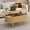 39" Lift Top Table (NATURAL), variant on TV Stand, 47" Modern TV Console Table with Storage Compartment and Sliding Door, Gaming Entertainment Center with Cabinet for Living Room, Bedroom, Office (Natural Wood Color)
