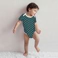 thumbnail image 3 of Kdxio Green Vintage Peacock Pattern Unisex Baby Cotton Short Sleeve Bodysuits-12 Months, 3 of 5