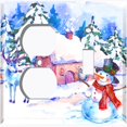 thumbnail image 4 of Metal Light Switch Plate Cover Snowman Reindeer Christmas Cabin SNO002, 4 of 14