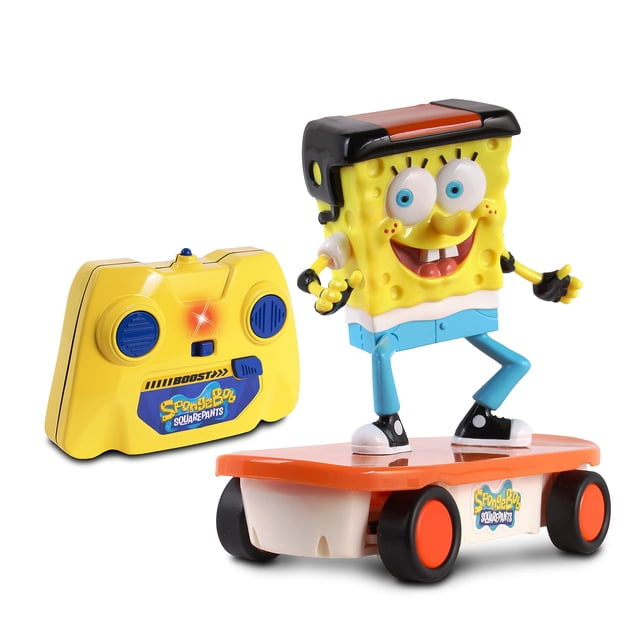 Patineta R/C Vehicle NKOK Spongebob de 2,4 GHz con Turbo Boost