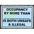 thumbnail image 5 of OCCUPANCY BY MORE THAN SIGN (7X10,WHITE,ALUMINUM) -ref15822, 5 of 5