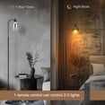 thumbnail image 3 of Floor Lamp for Living Room, Industrial Floor Lamp with 1H Timer, Stepless Adjustable 3000K-6000K Colors & Brightness Standing Lamp with Foot Pedal Switch & Remote Control, 3 of 7