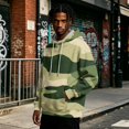 thumbnail image 4 of Men's Camo Print Pullover Hoodie,Drawstring Hooded Long Sleeve Casual Sweatshirt,Loose Streetwear Top with Pockets Dark Green S, 4 of 6