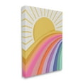 thumbnail image 3 of Stupell Industries Rainbow Stripes Pattern Yellow Sunshine Rays Illustration Canvas Wall Art, 30 x 40, Design by Lisa Perry Whitebutton, 3 of 5