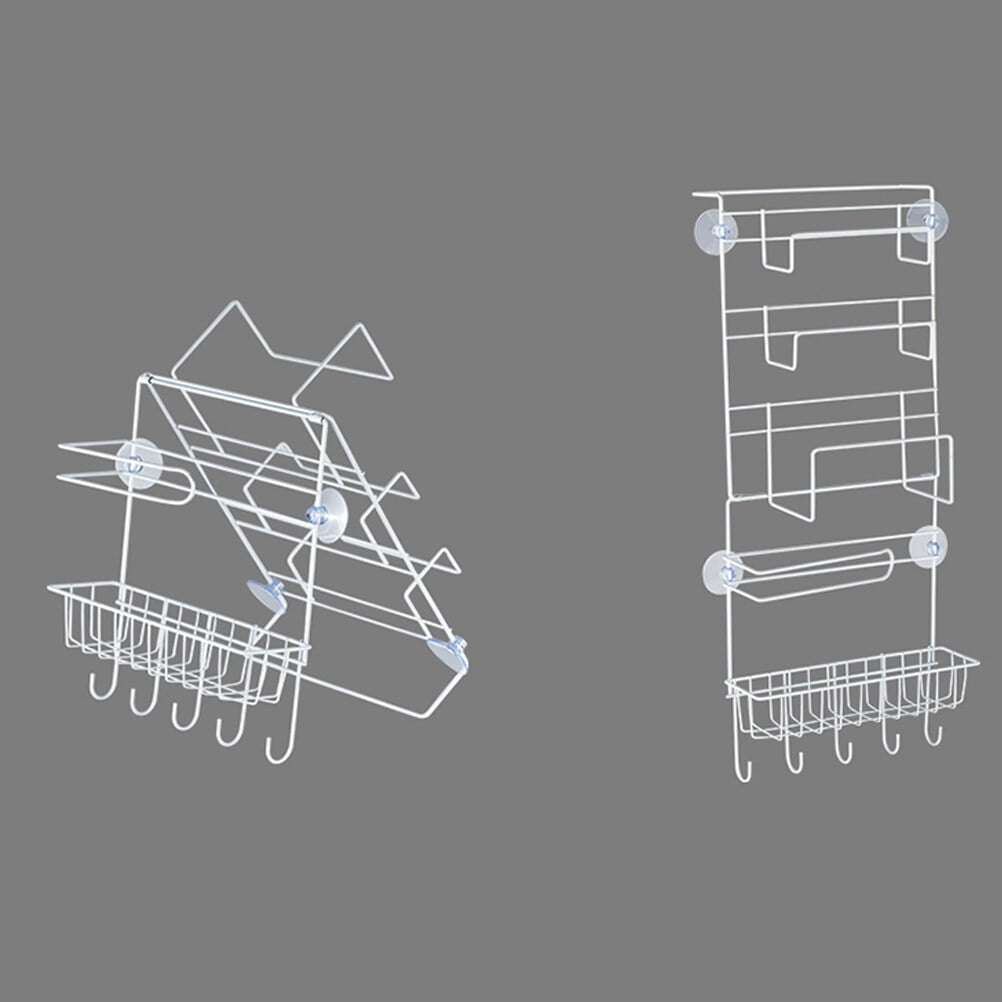 FRCOLOR  Refrigerator Storage Rack Multi-layer Holder Kitchen Shelves Fridge White