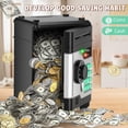 thumbnail image 6 of LWBDD Piggy Bank, Automatic Electronic Piggy Bank for Kids Boys Girls with Password and Fingerprint Unlocking Simulation, Money Bank Kids Safe Toys for 3+ Year Old Boy Girl, 6 of 6