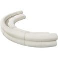 thumbnail image 6 of Meridian Furniture Bale 202" Cream Chenille Fabric 5 pc. Modular Sectional, 6 of 12