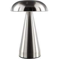 Livabliss Furnas Portable Table Lamp, 9-inch, Nickel