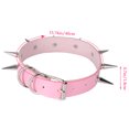 thumbnail image 4 of Minnieouse Gargantilla de corazón Halloween clavícula Punk collares dulce regalo collar colorido Curb diseño Simple gargantillas de cuero Ropa, zapatos y accesorios Miscelánea Rosa Minnieouse PS11271-08, 4 of 6