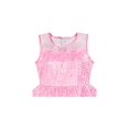 thumbnail image 4 of Girls Dress Embroidery Flower Illusion Yoke Party Dress 5 Years, 4 of 6