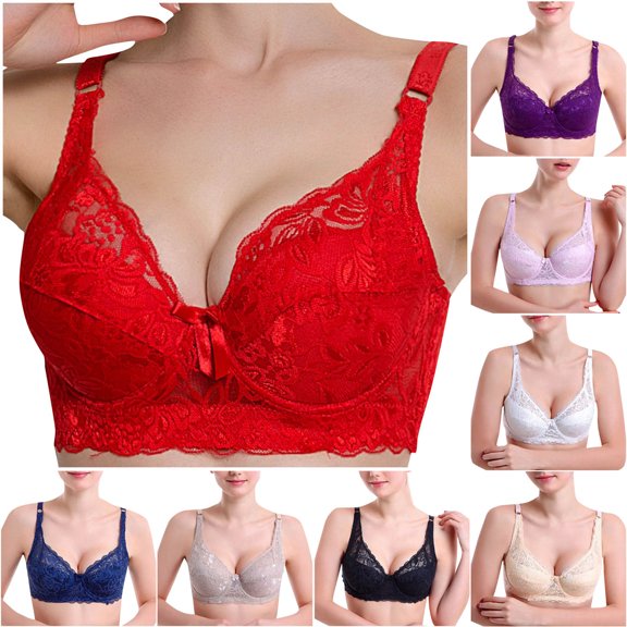 Utoimkio Push Up Bras for Women No Underwire Full Coverage T Shirt Bras for Women Comfortable Breathable Everyday Bras