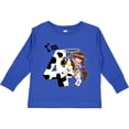 thumbnail image 3 of Inktastic I'm Four-cowgirl Riding Horse Birthday Girls Long Sleeve Toddler T-Shirt, 3 of 5