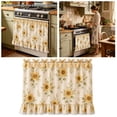 thumbnail image 2 of Farmhouse Stove Skirt Kitchen Oven Curtain – 30.7" x 21.3" Tie-On Fabric Cover with Lace Ruffle for Cottage Style Fall Decor, 2 of 4