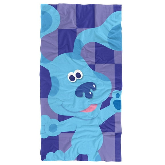 Blues Clues Beach Towel, 30"x60", Blue's Clues Large Blue Beach Towel