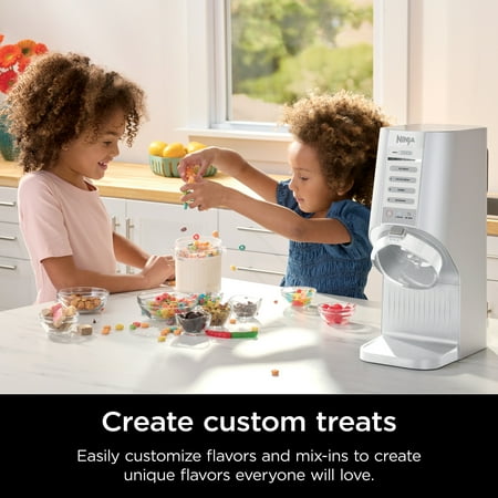 Ninja® CREAMi Breeze Ice Cream Maker and Frozen Treat Maker with 5 One-Touch Programs, White, NC100