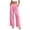 Pink, variant on Wide Leg Trousers Women Lightweight Ruched Elastic Waist Comfy Pants with Pockets Summer Loose Pants for Women