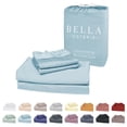 thumbnail image 1 of Juego de sábanas Bella Coterie Luxury Bamboo Viscosa Cal King Size, 1 of 7