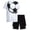 White Soccer, variant on RBX Boys Athletic Shorts Set - 2 Piece Active Performance Graphic Tee and Mesh Gym Shorts for Boys (8-12)