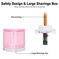 thumbnail image 3 of SUWU Electric Pencil Sharpener, Automatic Sharpener Fit for No.2 and 6-8 mm Pencils, Electric Sharpener with Auto Stop - Pink, 3 of 7