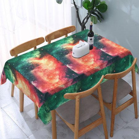 

Tablecloth Galaxy Space Table Cloth For Rectangle Tables Waterproof Resistant Picnic Table Covers For Kitchen Dining/Party(54x72in)