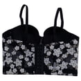 thumbnail image 5 of QSAWXQZ Women's Floral Embroidered Mesh Bustier Corset Top Underwire Push Up Padded Cups Boned Adjustable Straps Sleeveless Sweetheart Neckline Crop Tank for Summer Outing 40, 5 of 7