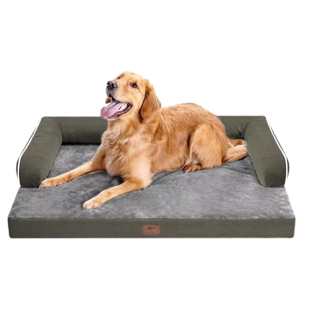 Cama ortopédica grande para perros MEKIY de 91 x 69 x 18 cm, espuma viscoelástica