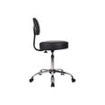 thumbnail image 4 of Tabouret Médical Boss Noir Caressoft avec Coussin de Dossier, 4 of 5