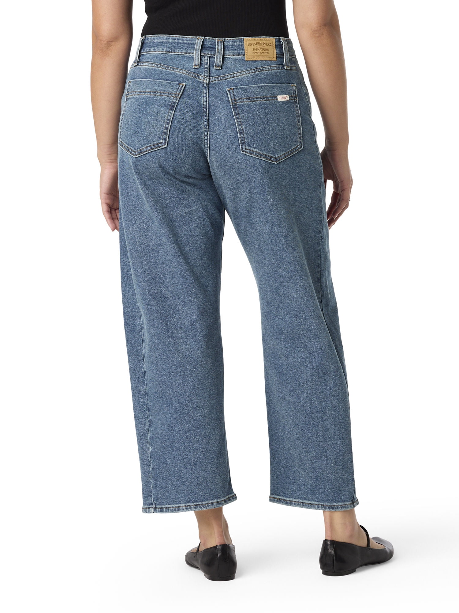 Levi Strauss Signature Women's and Women's Plus Vintage Barrel Jeans, Sizes 2-18