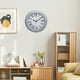thumbnail image 4 of Reloj de pared vintage decorativo silencioso con números romanos grandes de 12 pulgadas Gris, 4 of 9