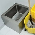 thumbnail image 5 of 19″ x 22″ x 12″ Stainless Steel Floor Mop Sink | 304 Stainless Steel | NSF, 5 of 6