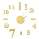 thumbnail image 1 of leyfeng Reloj de pared DIY, reloj de pared con espejo sin marco, pegatinas de pared silenciosas grandes para sala de estar y hogar, 1 of 8