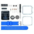 thumbnail image 1 of Kit de reloj electrónico DIY, ensamblaje por soldadura, fácil de ensamblar, creatividad, ciencia STEM Azul, 1 of 9