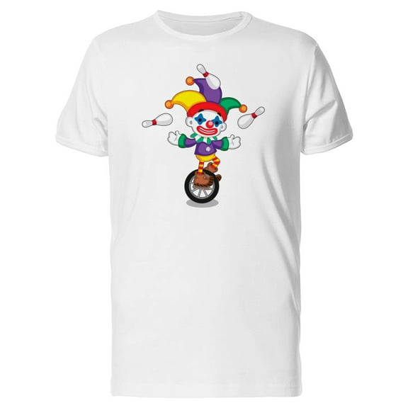 Cute Clown With Pins T-Shirt Men -Image by Shutterstock, Male 4X-Large