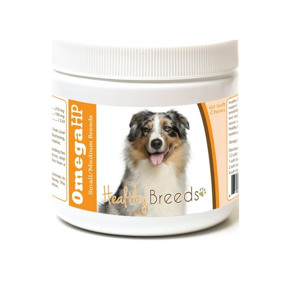 Healthy Breeds Australian Shepherd Omega HP Fatty Acid Skin and Coat Support Soft Chews