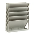 thumbnail image 6 of Mind Reader 5-Tier Vertical File Storage, Desktop Organizer, Wall Mount, Office, Plastic, 13"L x 4.25"W x 16"H, Beige, 6 of 7