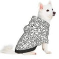 thumbnail image 2 of Fotbe Dice Cubes Print Small Dog Sweater Hoodies Pet Grey Hooded Soft Fleece Sweatshirts with Pocket Fall Winter Puppy Cat Sweaters Warm Clothes-Small, 2 of 7