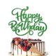thumbnail image 1 of Topper para pastel Feliz Cumpleaños con brillo verde Crseniny, 1 of 7