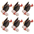 thumbnail image 5 of MLINS 6pcs Graduation Lapel Pins Grad Cap Doctoral Hat Badges Class of 2025 Brooch Pins for Celebrating Graduation Parties, 5 of 8