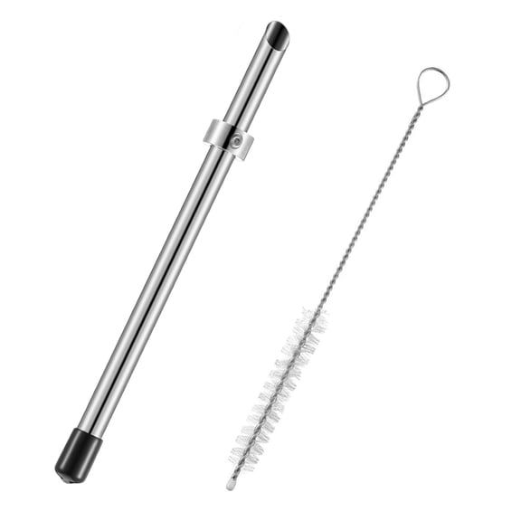 Stainless Steel Lemonades Cup Straw Hole Punch Set With Sanitary Brush Ergonomic Lemon Squeezing Accessories