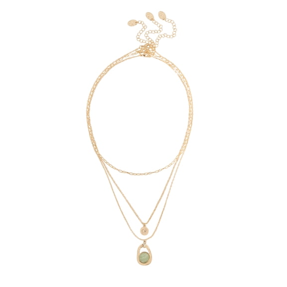 Time and Tru Women’s Gold-Tone Multi-Layer Pendant Necklace