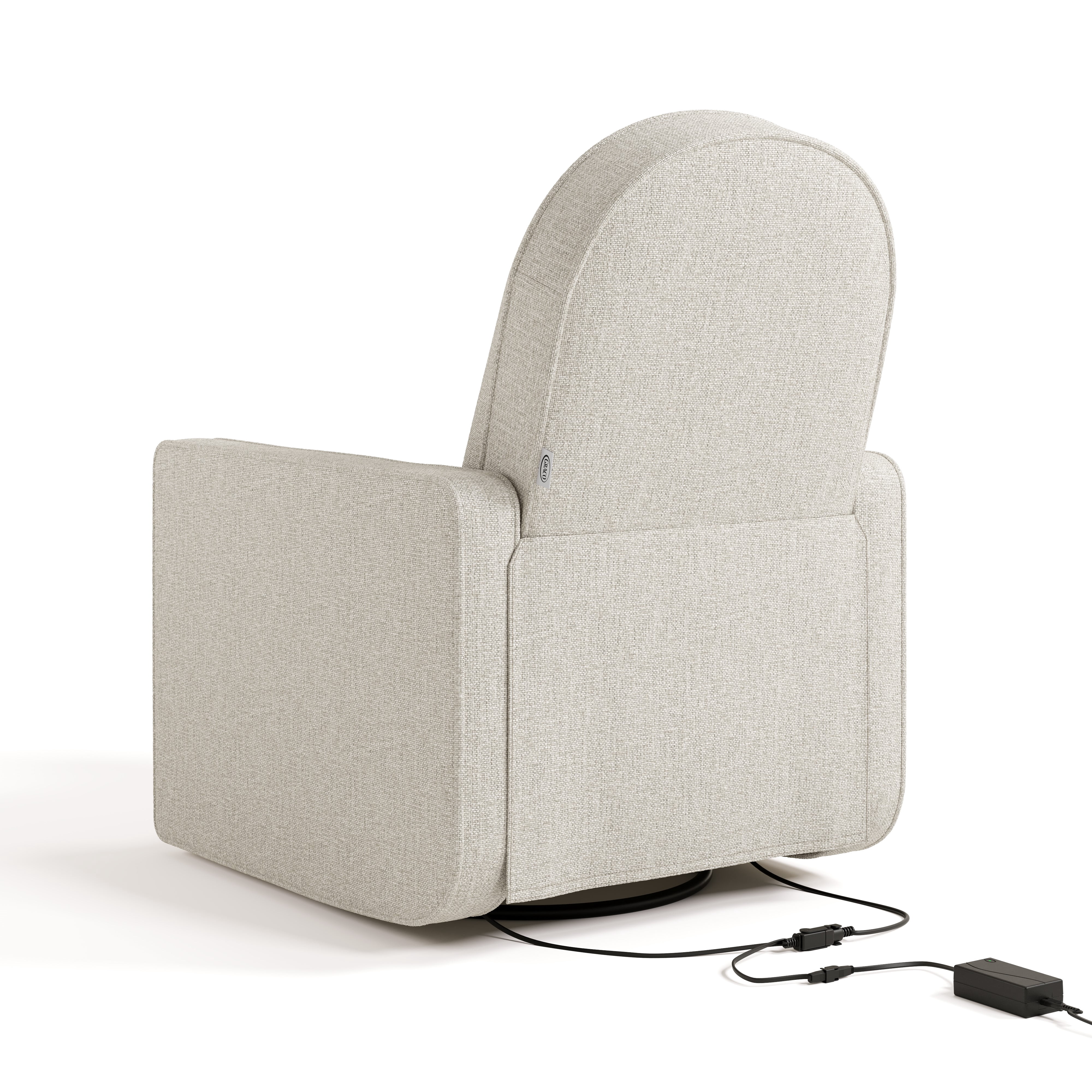 Graco Olivia Nursery Power Recliner Swivel Glider, Dune Basketweave
