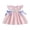Pink, variant on Toddler Baby Girl Easter Outfit Rabbit Embroidery Fly Sleeve Crewneck Smocked Dresses Bowknot Plaid A-line Dress Cute Summer Clothes 6M-5T