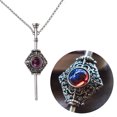 thumbnail image 2 of Gothic Magic Witch Necklace Women Men Vintage Blood Pack Removable Witch Wand Pendant Neckchain Cosplay Jewelry Gift, 2 of 8
