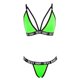 thumbnail image 5 of Gibobby Conjunto de lencería Sexy Camisola de lencería para mujer, con corte de red entrecruzado, sin mangas, sexy, vestido de peluche(Verde, 3XG), 5 of 5