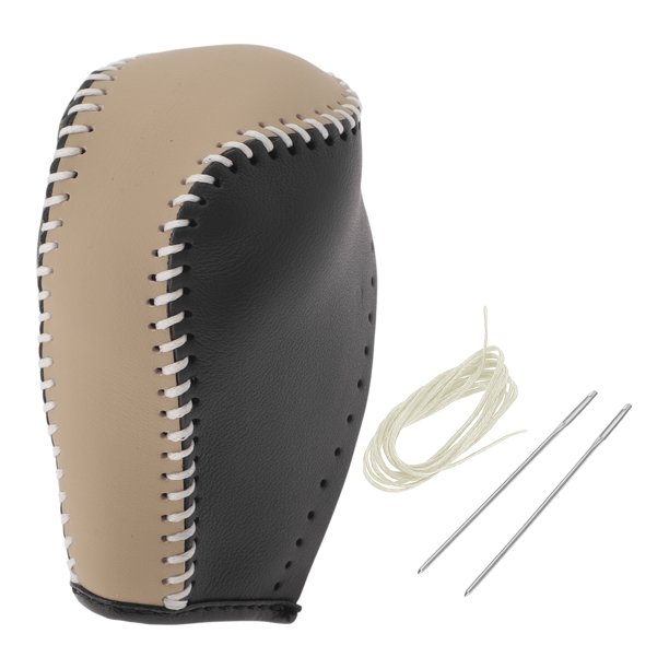 Cubierta de pomo de cambio de marchas Unique Bargains, protector de manija de cambio para Toyota Corolla 2014-2018, cuero sintético beige