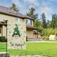 thumbnail image 2 of St. Patrick's Day Garden Flag Linen Outdoor Flag Gnome Green Shamrock Spring Clover Yard Flags Double Sided House Flag for Home,indoor ,12.5''×18''in., 2 of 4