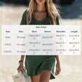 thumbnail image 2 of qucoqpe Plus Size Summer Linen Mini Dress for Women Fashion Casual Solid Color Short Sleeve V-Neck Loose Fit Flowy Dress, 2 of 6