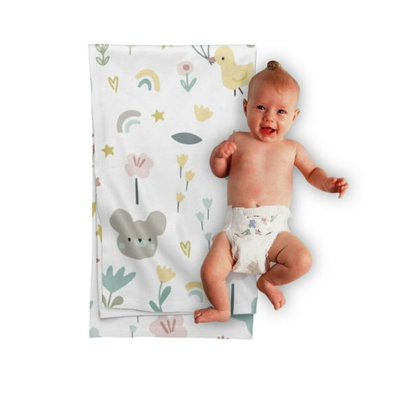 Cobija Manta FRAZADA Para Bebé Juana Gallo Diseño de Confeti Ultra Suave y ligera